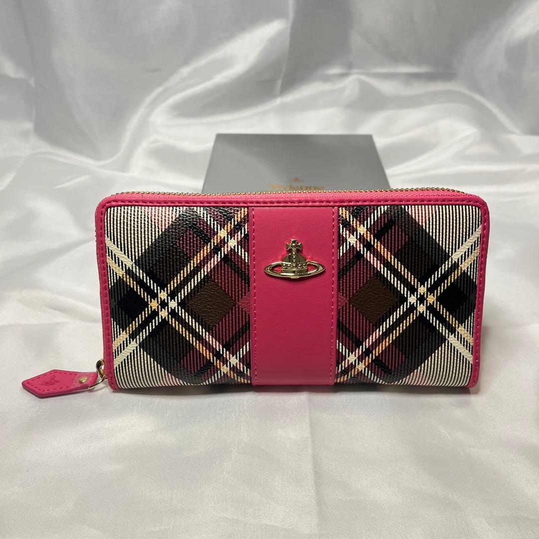 新品 Vivienne Westwood ピンク エキシビジョン 長財布
