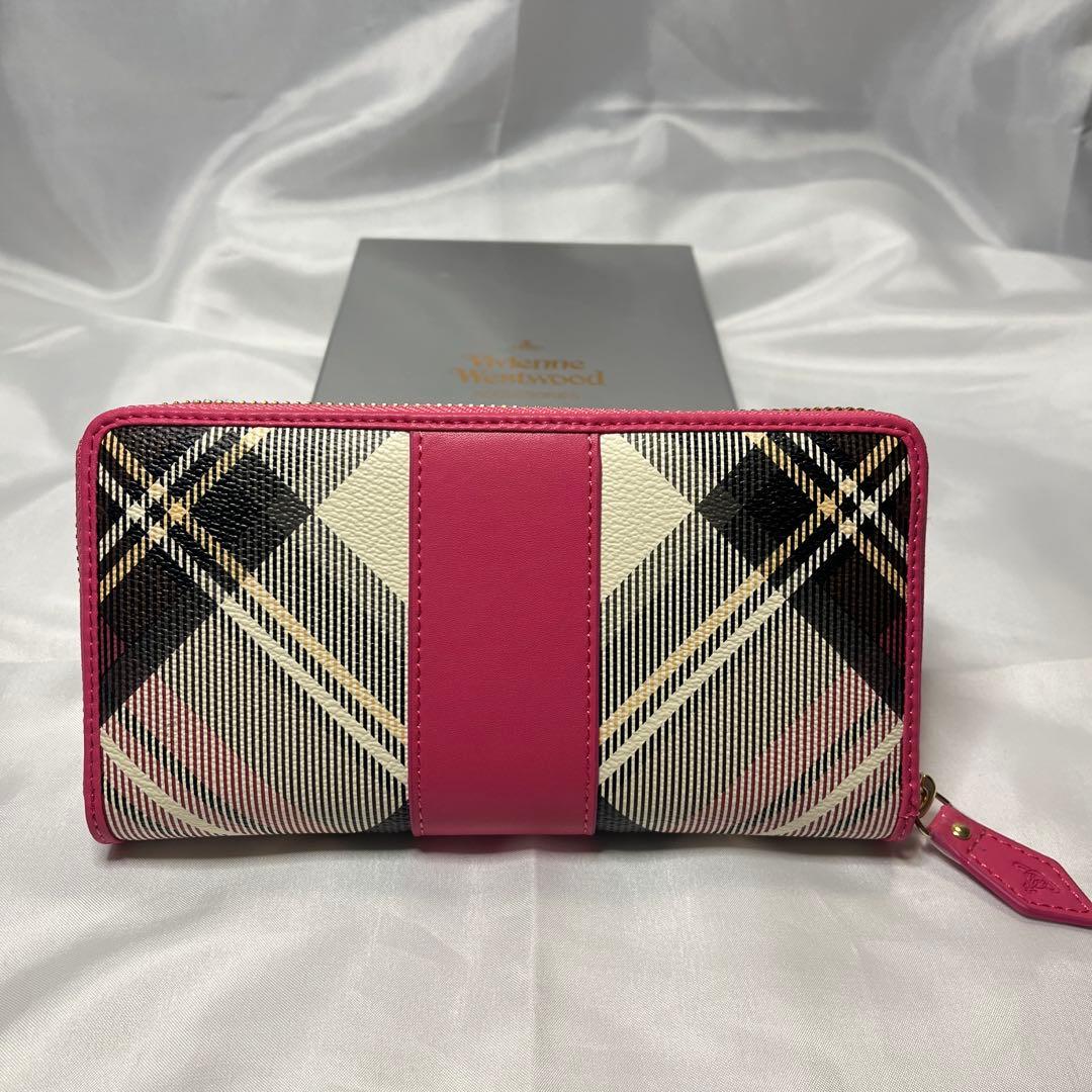 新品 Vivienne Westwood ピンク エキシビジョン 長財布