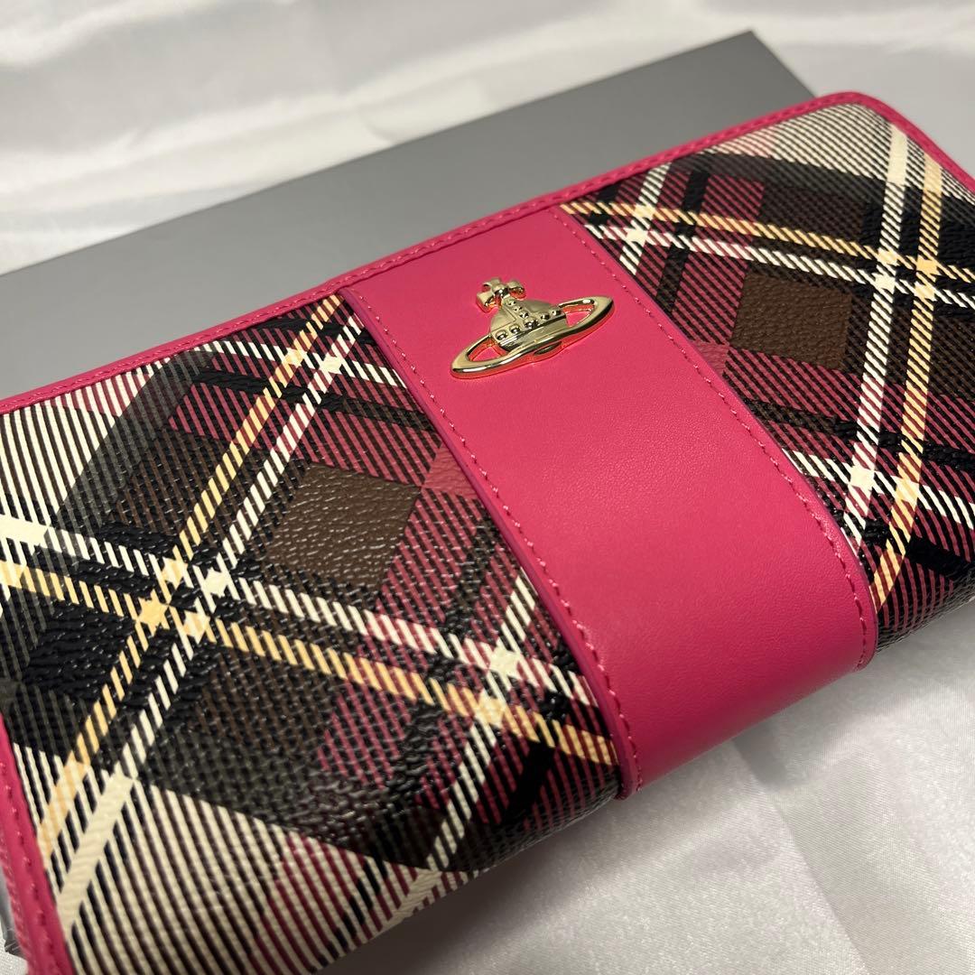 新品 Vivienne Westwood ピンク エキシビジョン 長財布