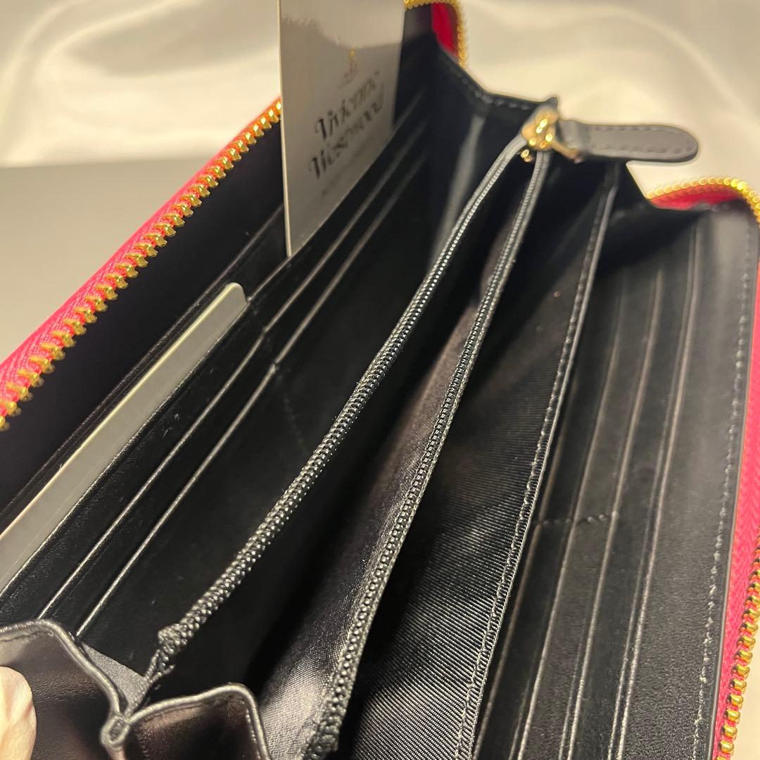 新品 Vivienne Westwood ピンク エキシビジョン 長財布
