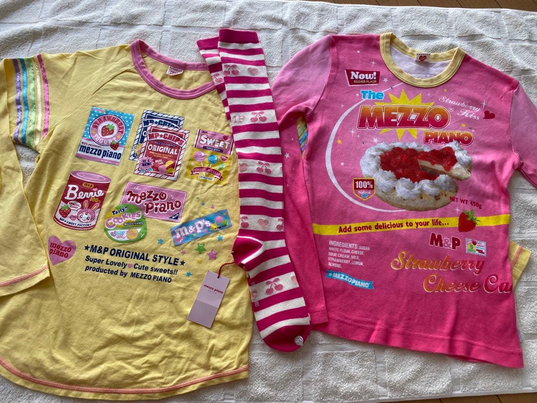 mezzo piano メゾピアノ　3点セット　長袖Tシャツ　当時品　レア　美品