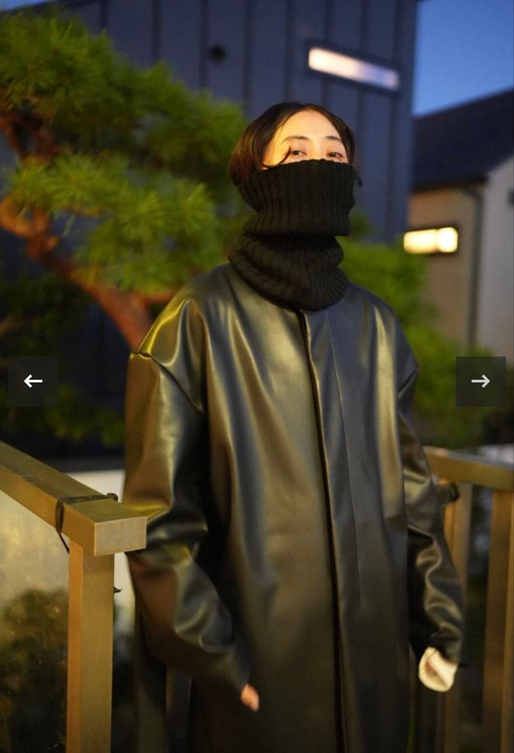 新品未使用 MOON TREE PLANET Neck warmer black