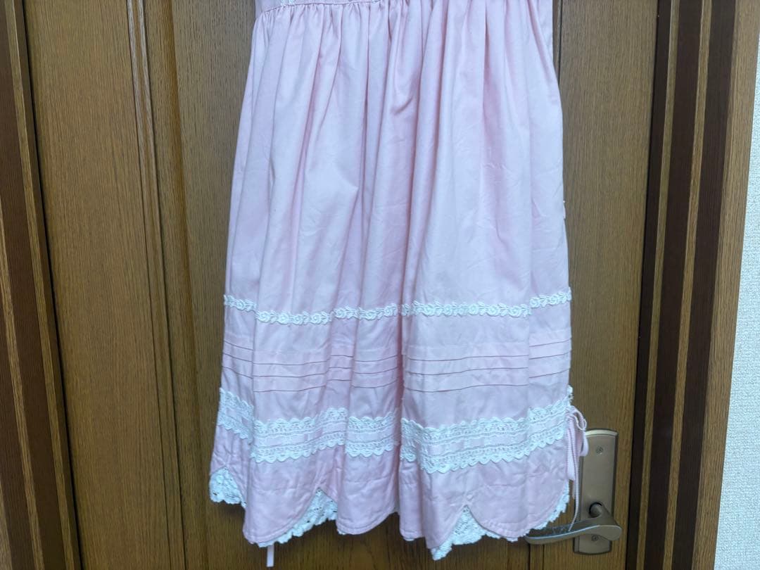 baby リボンスカラップジャンパースカート