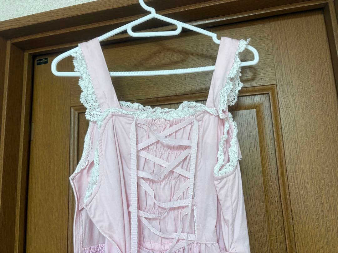 baby リボンスカラップジャンパースカート