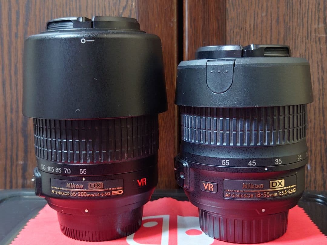 ひ*り様 AF-S DX 18-55mm VR & 55-200mm VR 2本