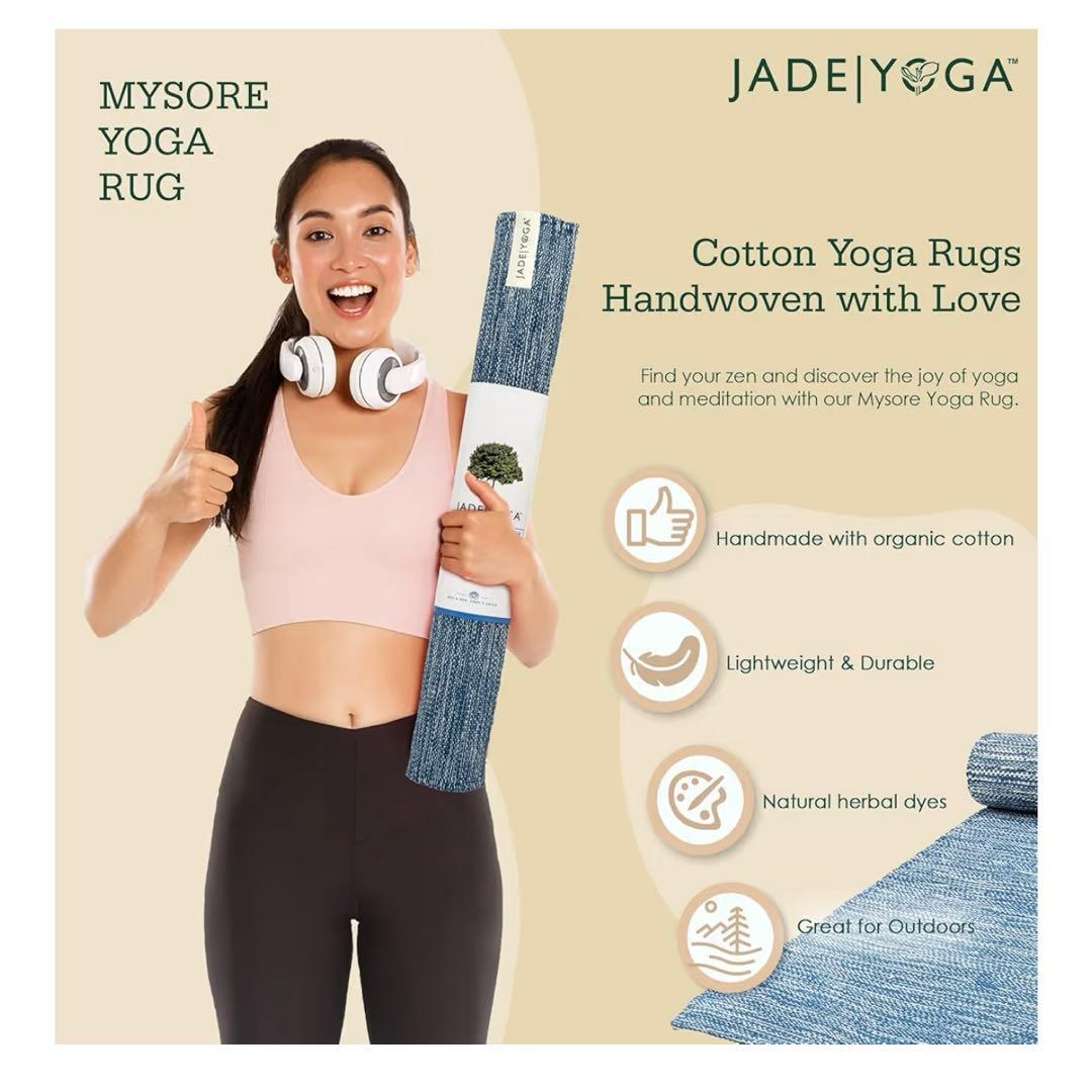JADE YOGA (ジェイドヨガ)オーガニックコットン マイソール ヨガラグ