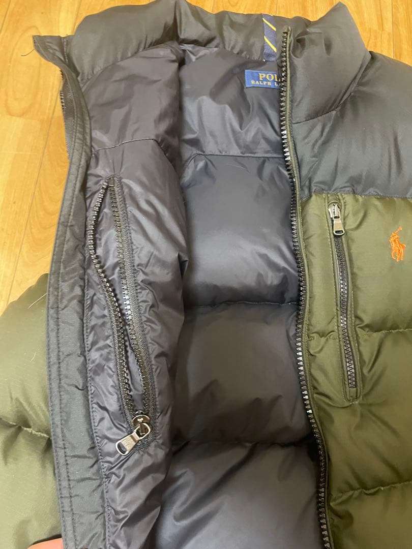 Polo Ralph Lauren ダウンベスト オリーブグリーン/ブラックM