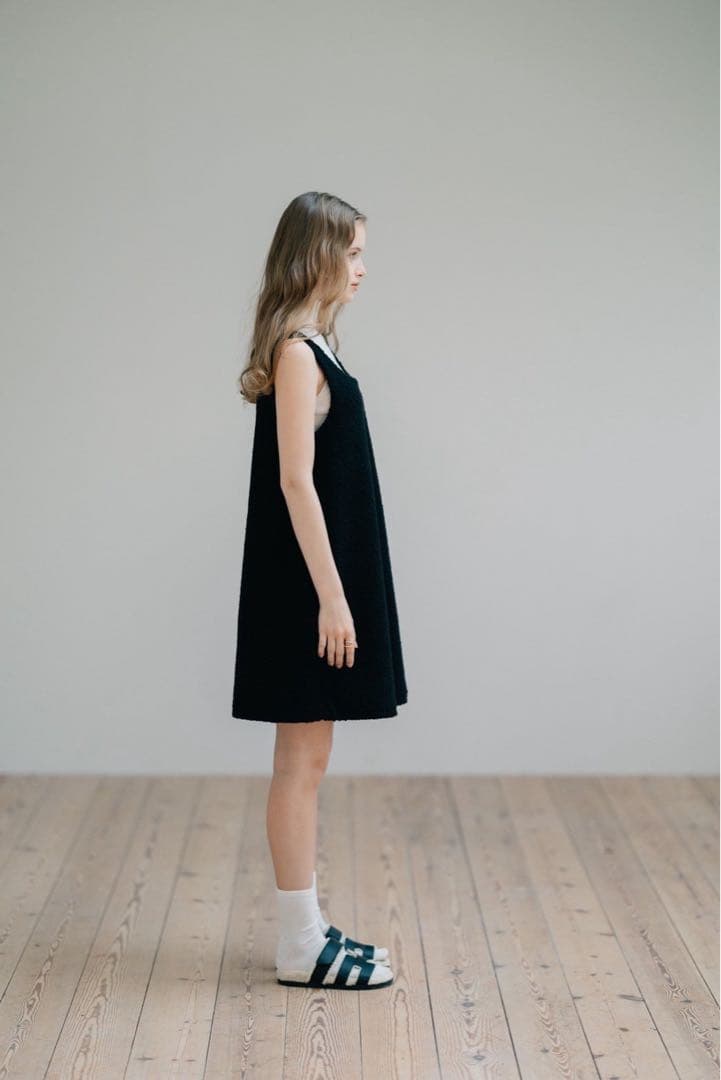 pois ポワ　スクエアプードルワンピース