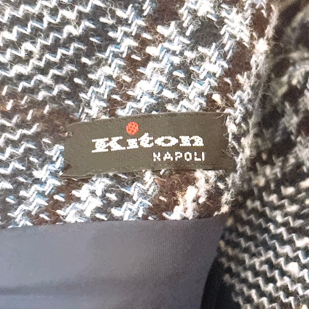 キートン ロングワンピース カシミヤシルクブレンド グレンチェック イタリア製