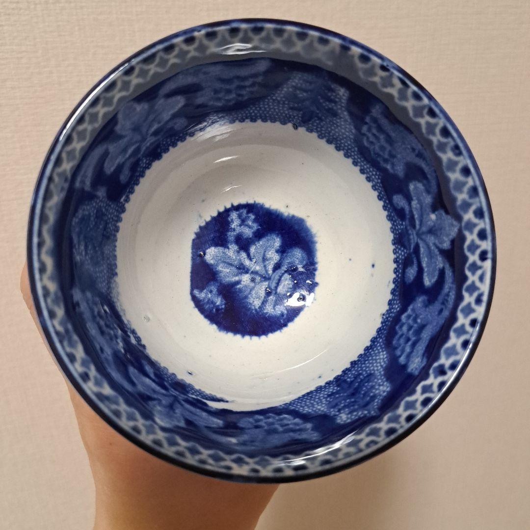 アンティーク　スタッブス ヒストリカル フロー トランスファー　カップ＆ボウル