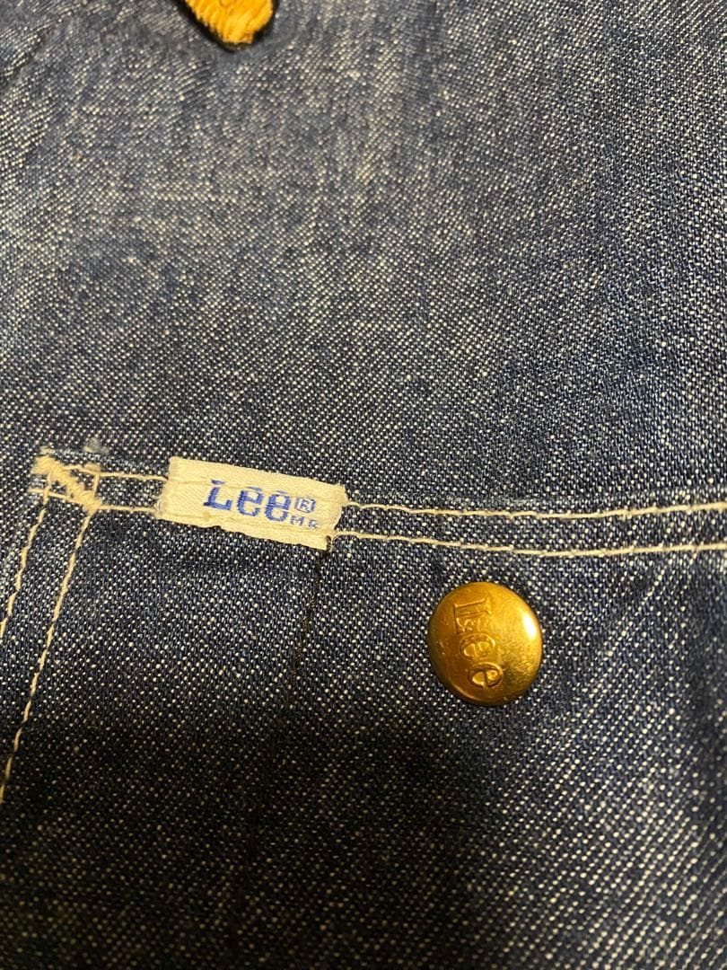 Lee デニムカバーオール 濃紺　インナー付