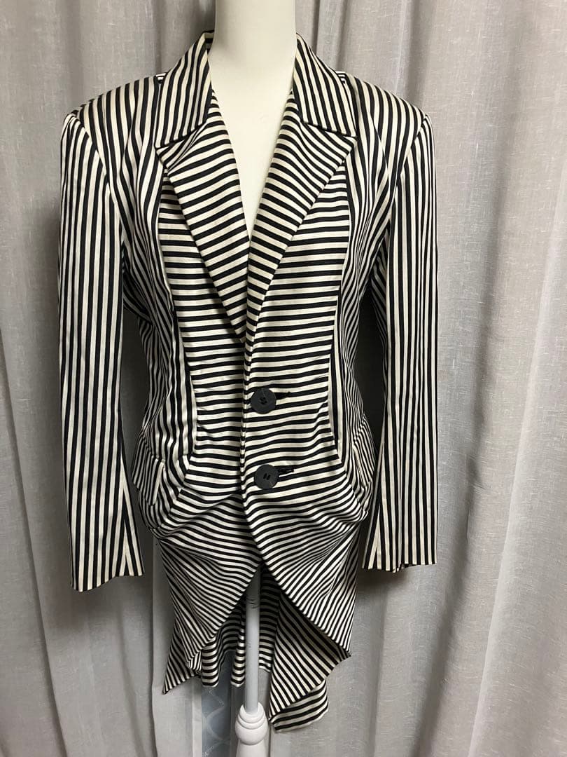 イッセイミヤケ ストライプ ジャケット