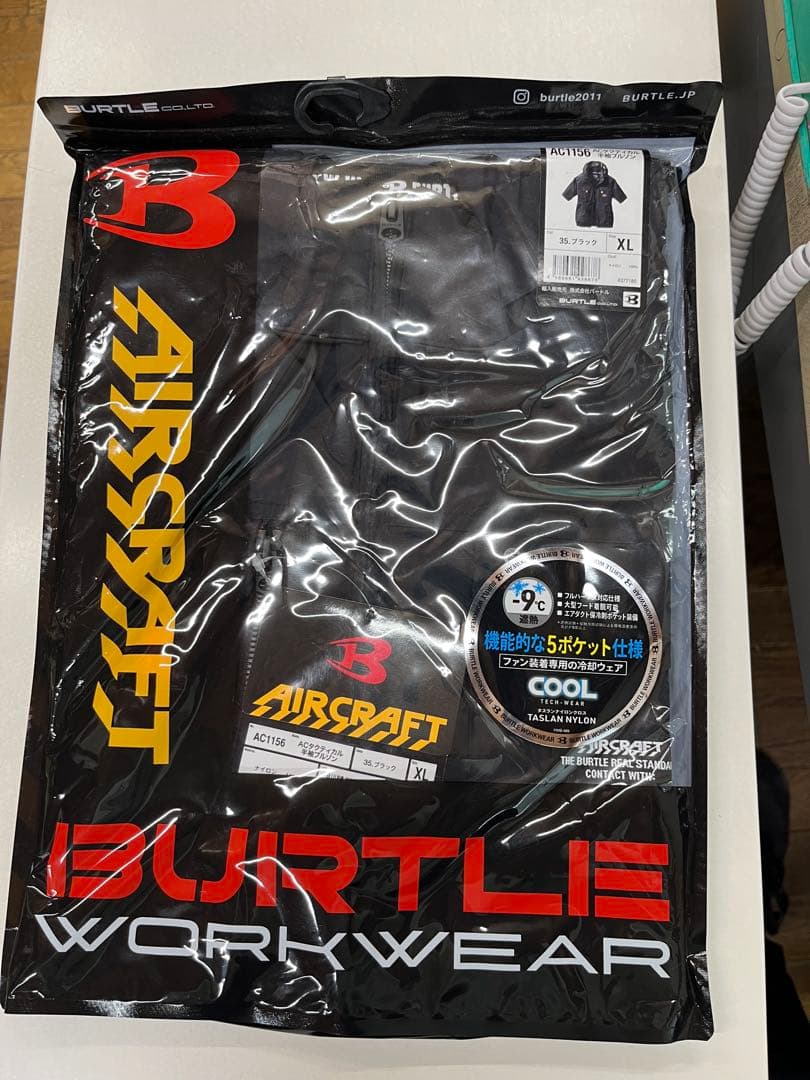 BURTLE AC1156 空調服 XL ブラック