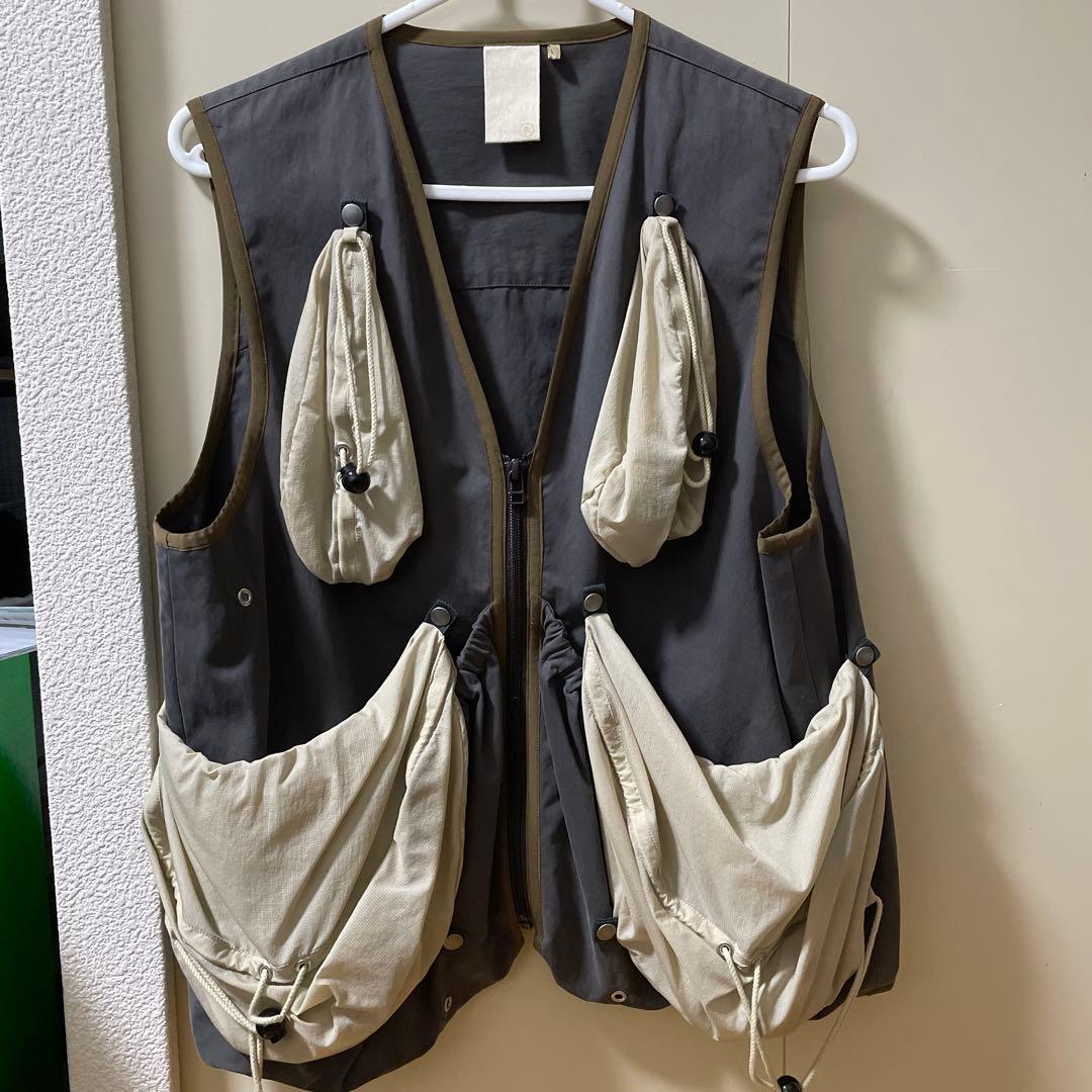 JIAN YE 23ss T-C VEST サンダークラウドベスト
