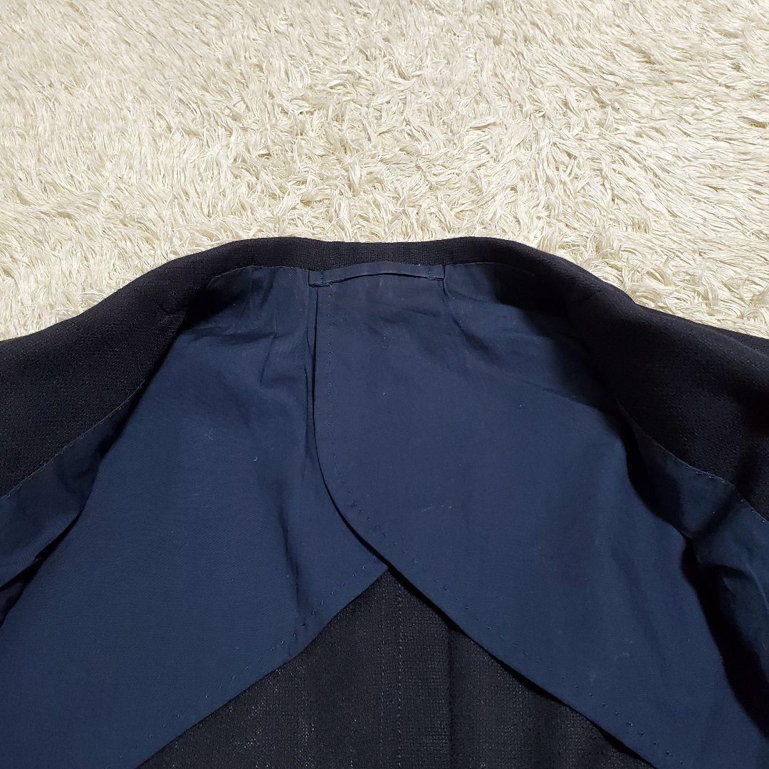 美品✨BEAMS+　紺ブレ　金ボタン　シルク×モヘヤ×ウール　びんごたぬき様