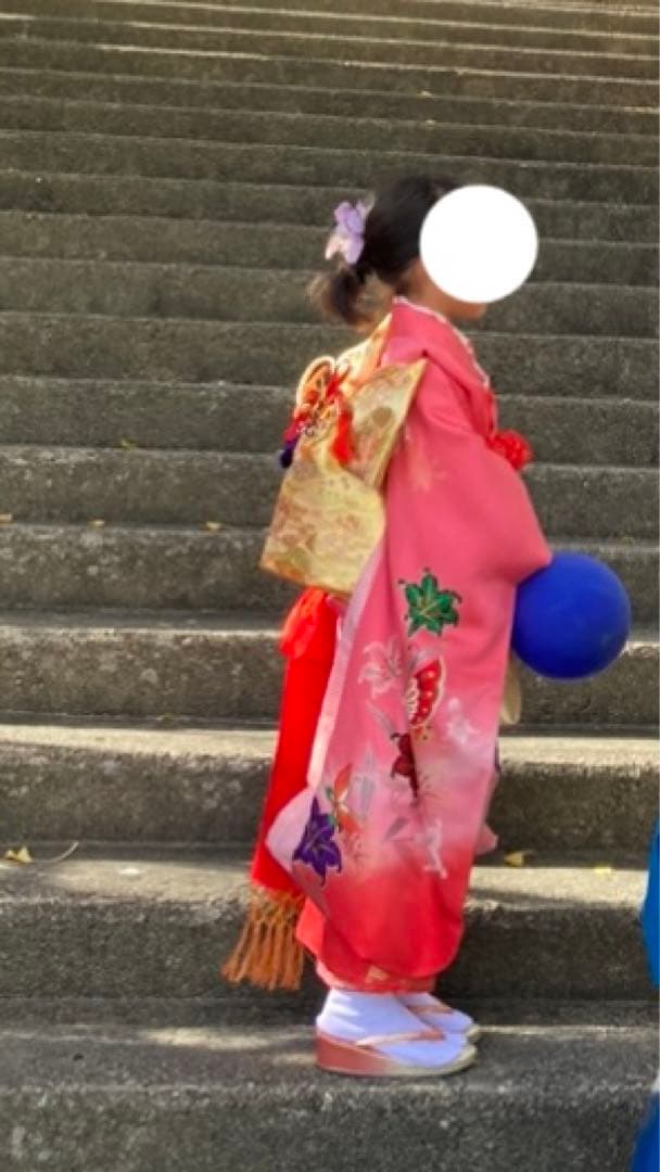7歳　女の子　七五三　着物　振袖