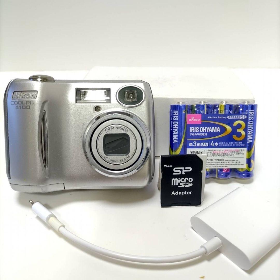 動作確認済み ニコン COOLPIX 4100 オールドコンデジ デジカメ