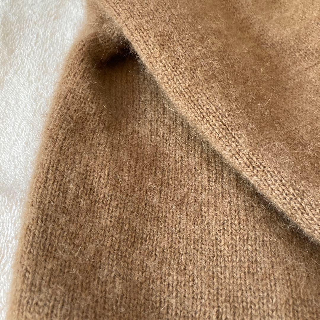 ANSPINNEN スピネン　キャメル100カーディガン38