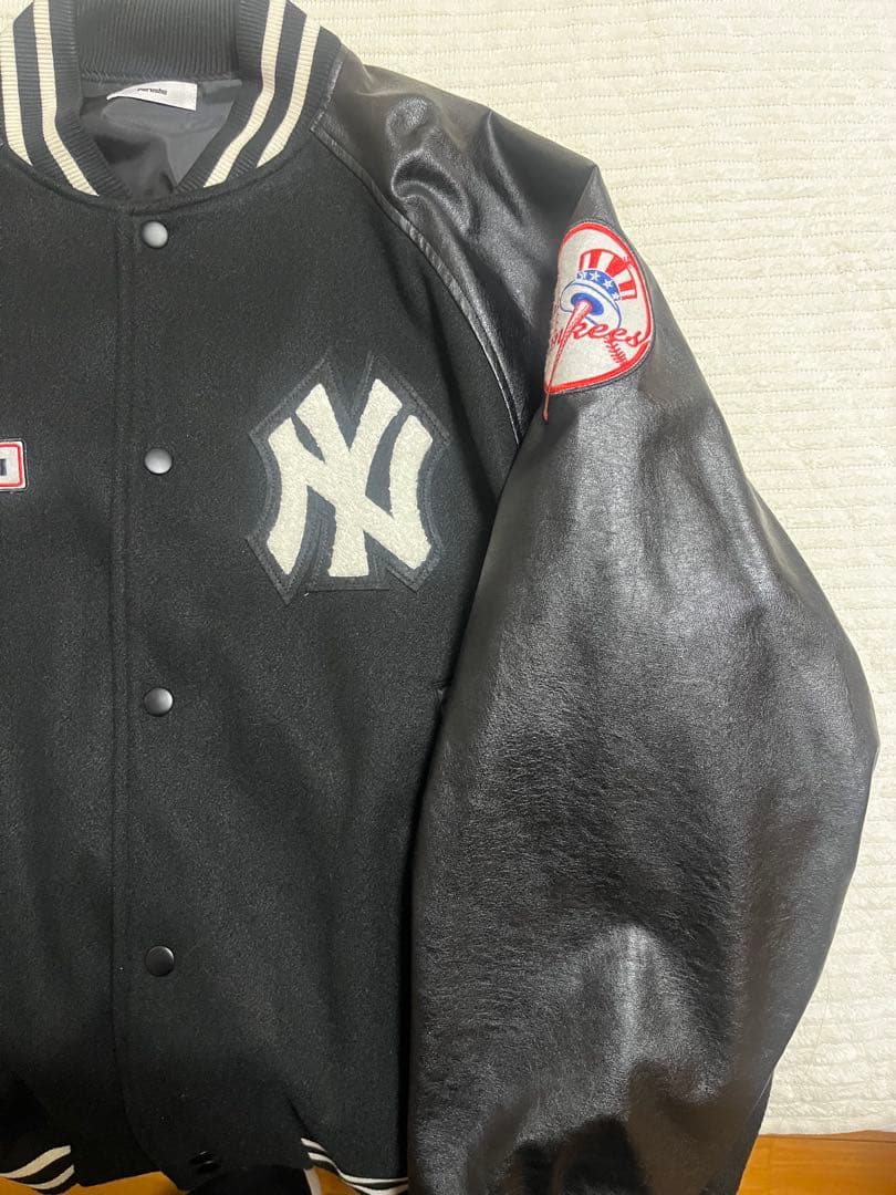 perushu×MLB スタジャン ブラック M