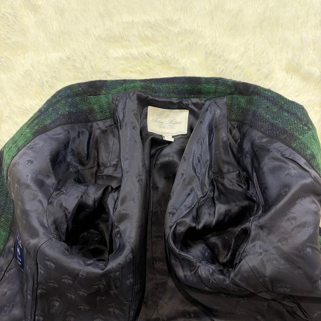 Brooks Brothers ツイードチェック MOON社生地 テーラード S