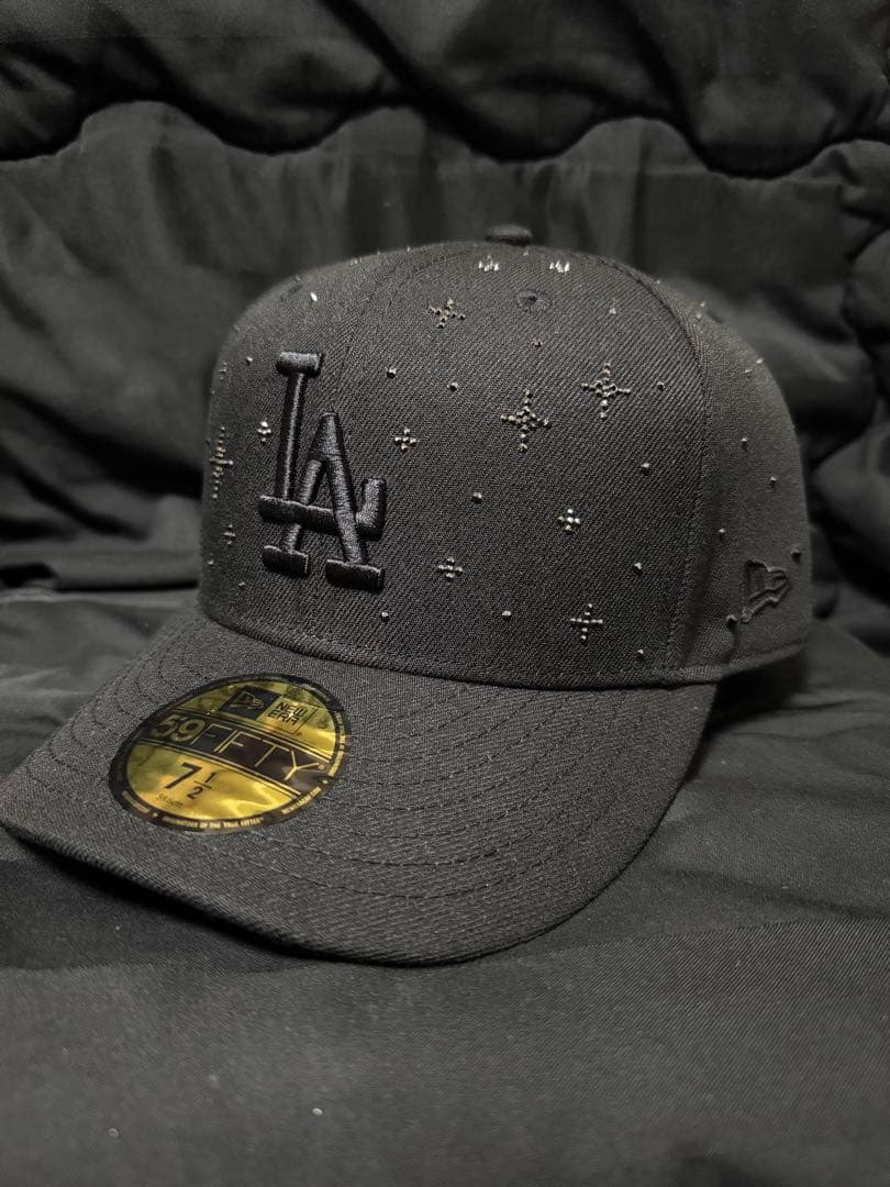 NEW ERA ジュエルキャップ　スワロフスキー社製ブラックストーン　7 1/2