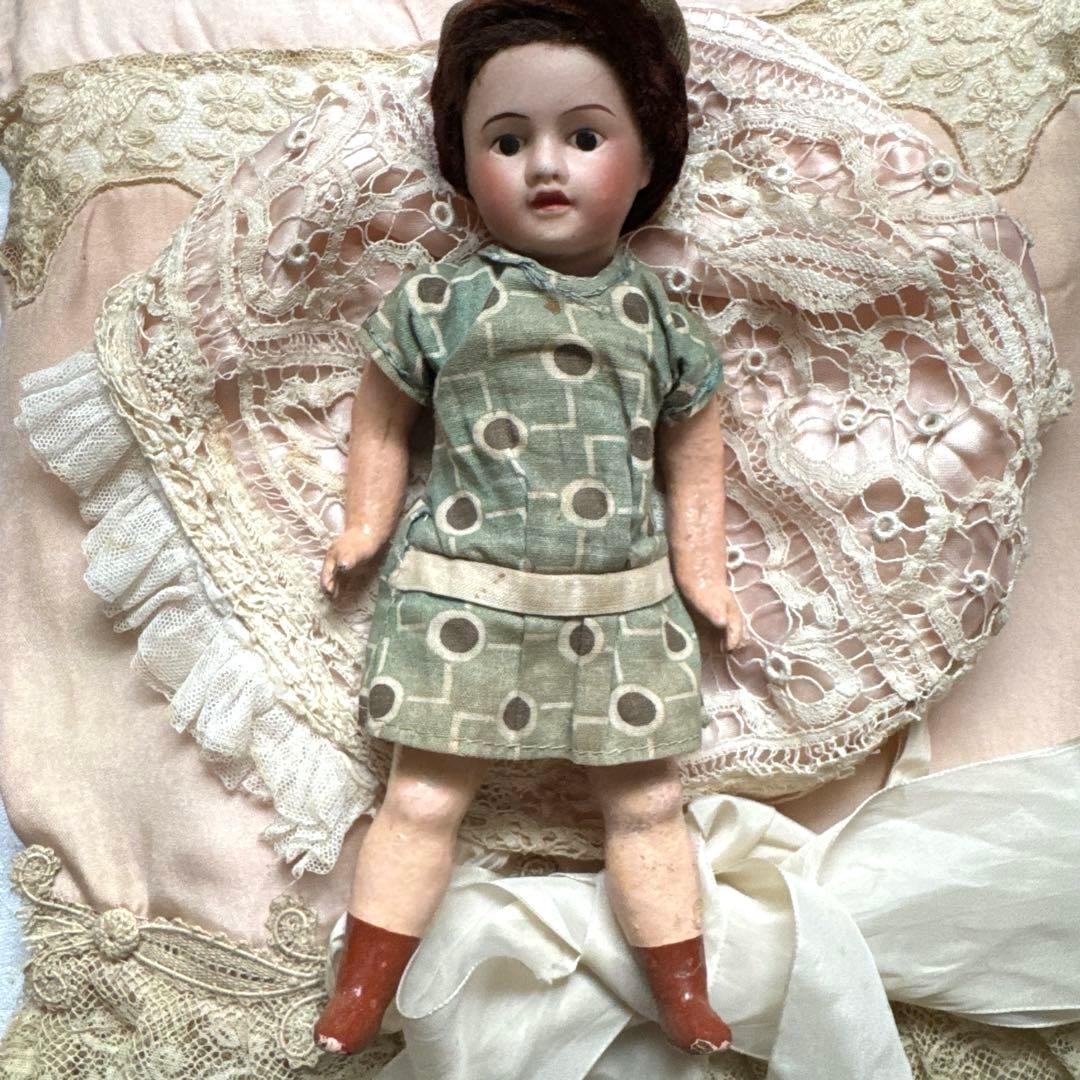 フランスアンティークドール　ビスクヘッドドール　ミニョネット　フレンチドール