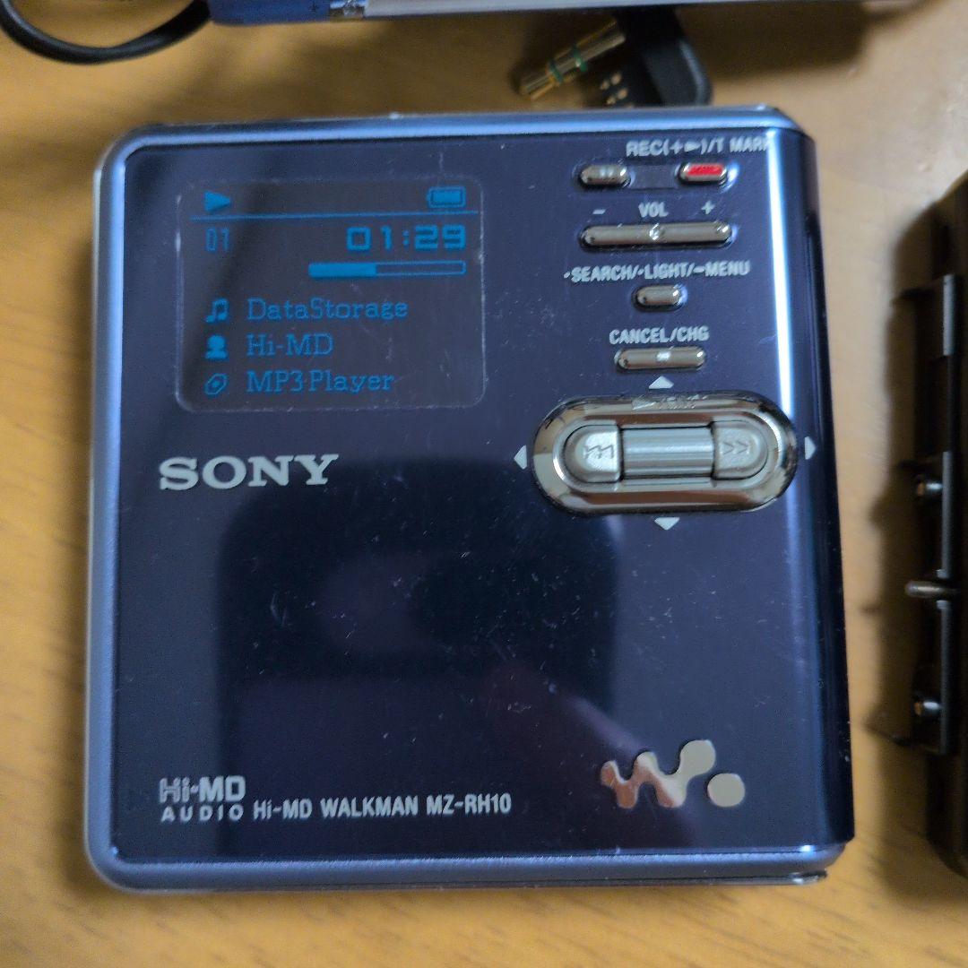 ソニー 希少 MDプレーヤー動作未確認 MZ-RH10