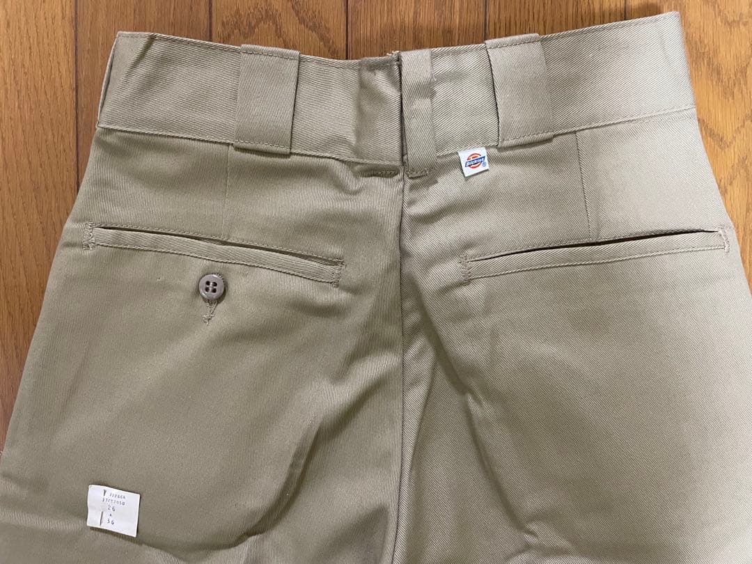 70s USA製 ディッキーズ ／チビタグ ／アルミZIP／ベージュ／w26