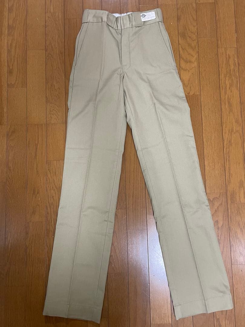 70s USA製 ディッキーズ ／チビタグ ／アルミZIP／ベージュ／w26