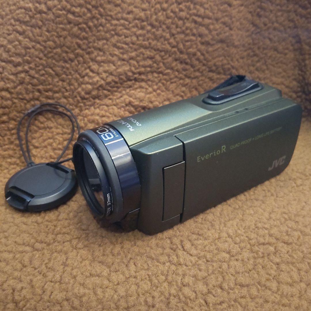 美品訳アリ　JVC GZ-R470-G ビデオカメラ ケンウッド EverioR
