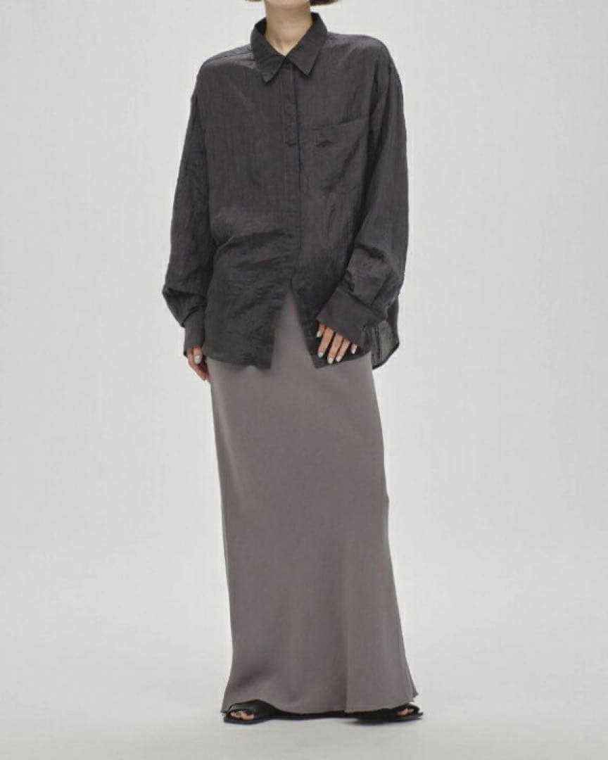 トップス todayful Crape Satin Shirts