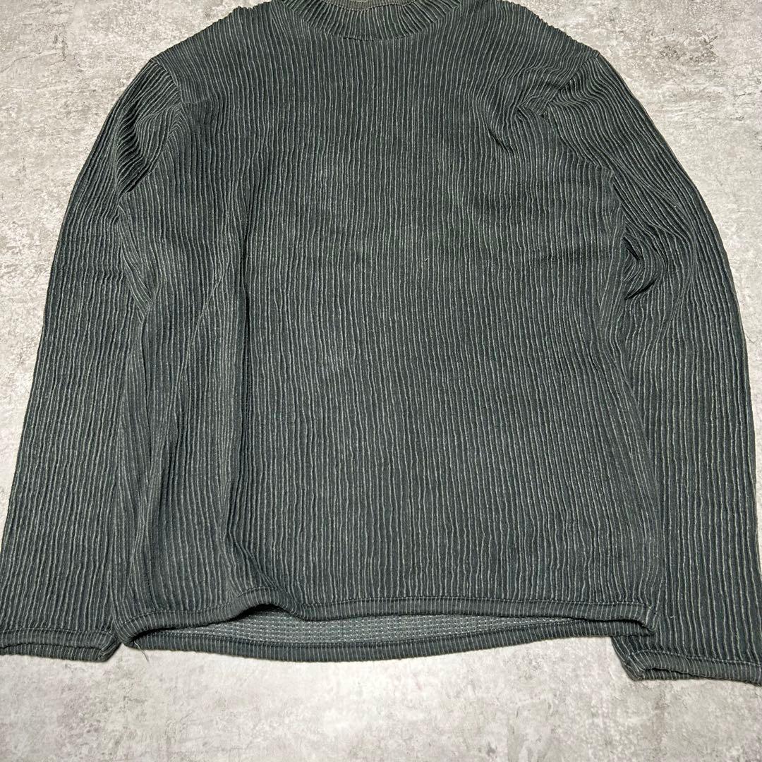 希少 90s ISSEY MIYAKE MEN コットンニット モックネック M