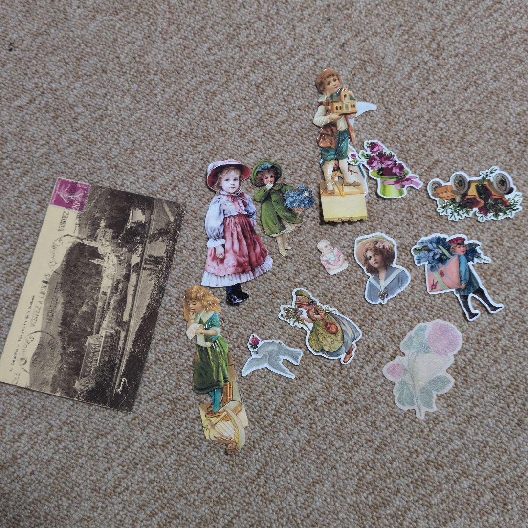 フランスビンテージソーイングボックス入りプレデーションボックス