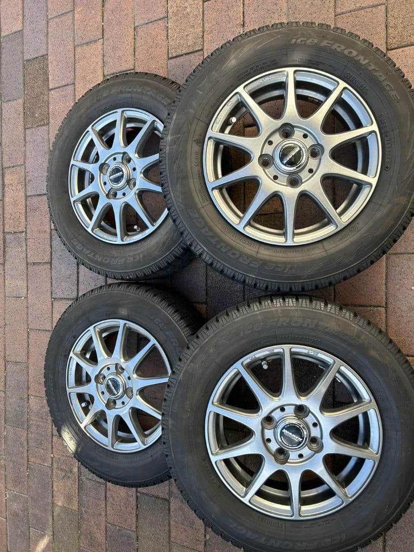 美品！ ホンダN-BOX スタッドレス4本アルミ付セット バリ溝