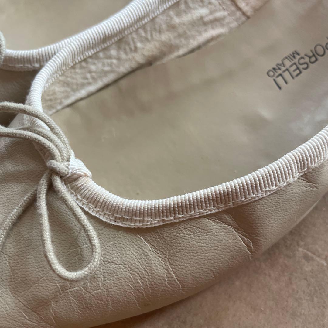 裏張り済★美品★ポルセリ★PORSELLI★バレエシューズ★38