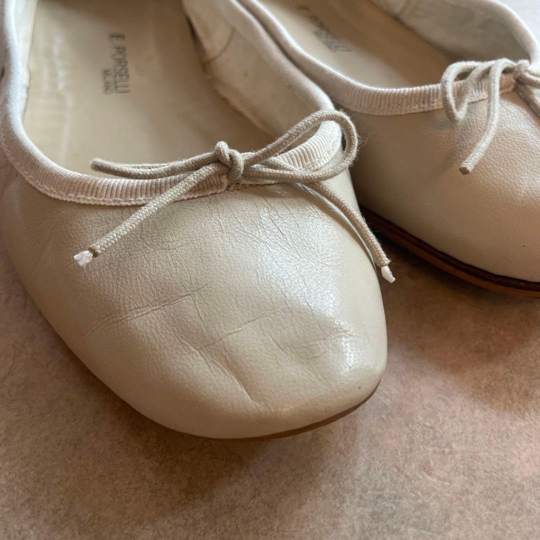 裏張り済★美品★ポルセリ★PORSELLI★バレエシューズ★38