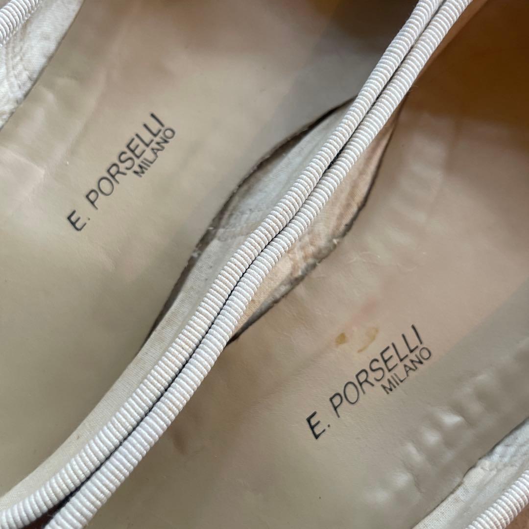 裏張り済★美品★ポルセリ★PORSELLI★バレエシューズ★38