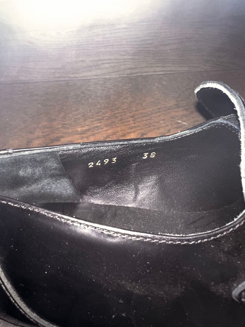 VERSACE ブラック ローファー ゴールドメダリオン　25cm