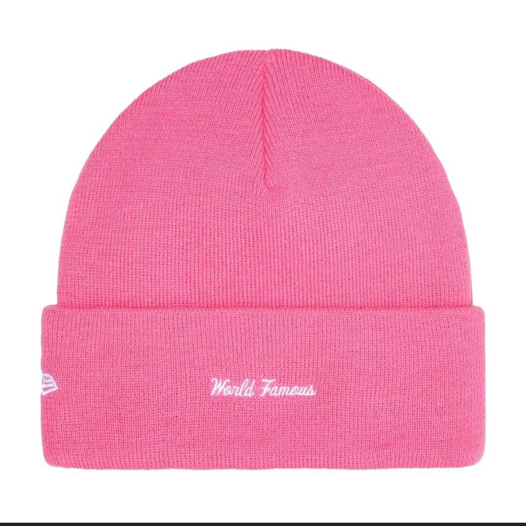 帽子 Supreme NEWERA Box Logo Beanie Magenta