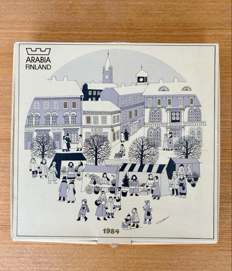 ARABIA ウオシッキネン 1984年クリスマスプレート(イヤープレート)