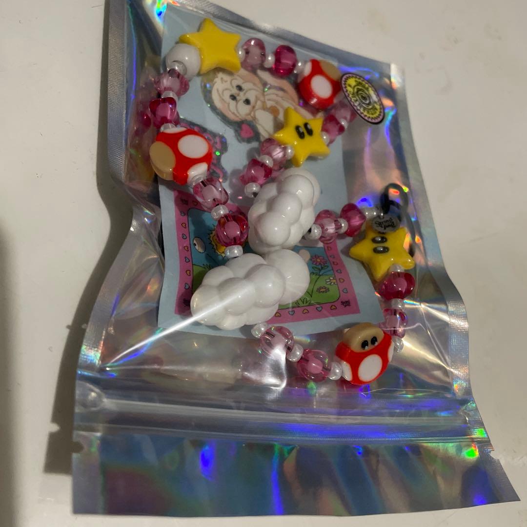 【新品未使用】正規品レア物　String Ting ストラップ　マリオ　ピンク