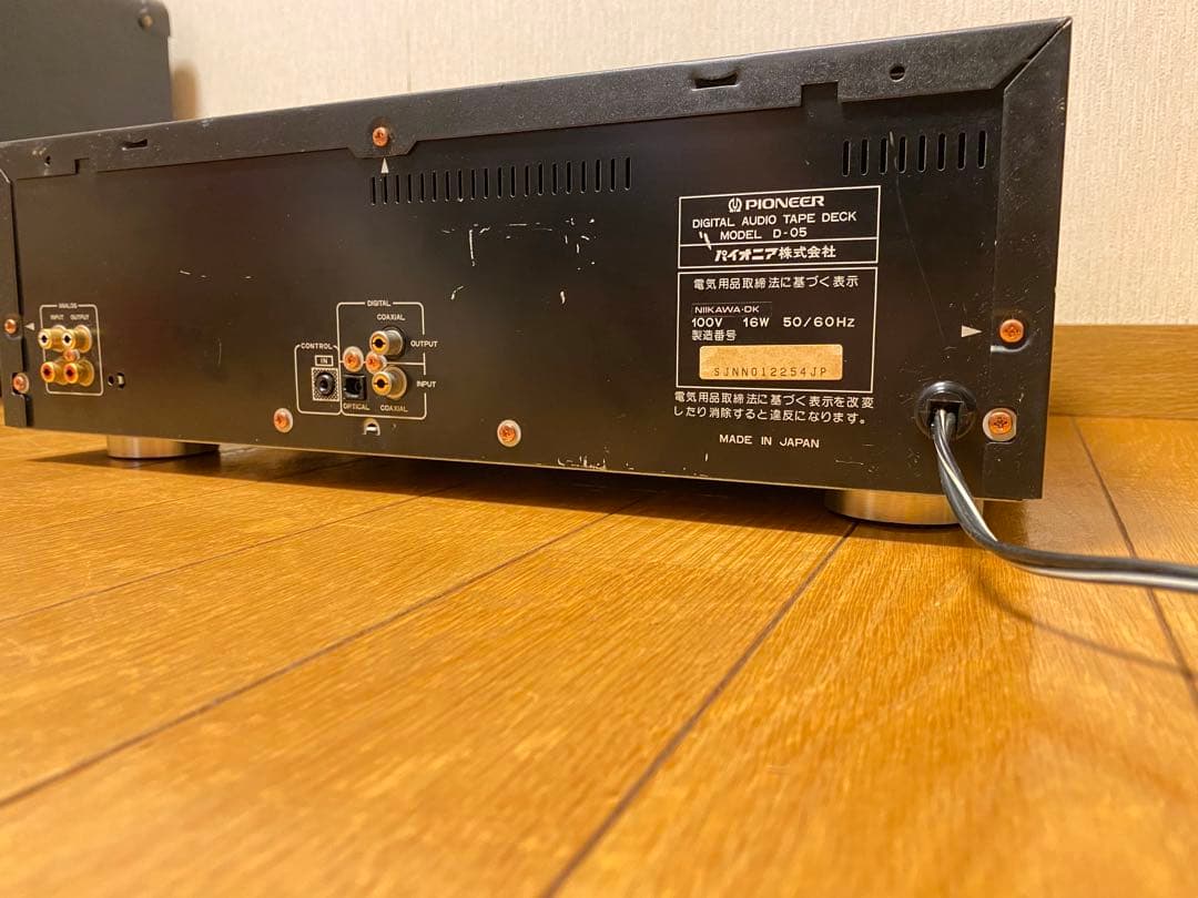 Pioneer D-05 DATデッキ リモコン説明書付き 動作確認済み