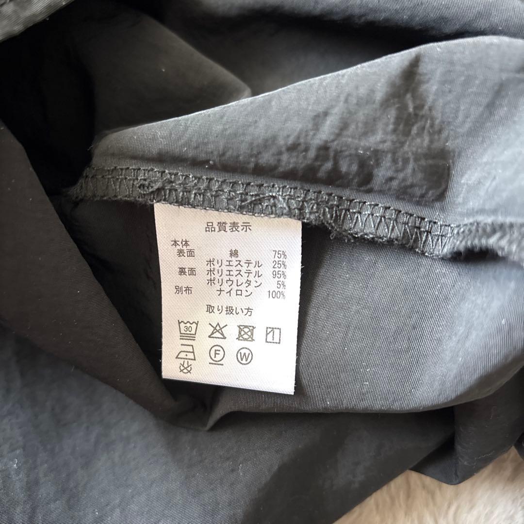 未使用 美品 OTOHA 異素材ドッキングワンピース ブラック スウェット