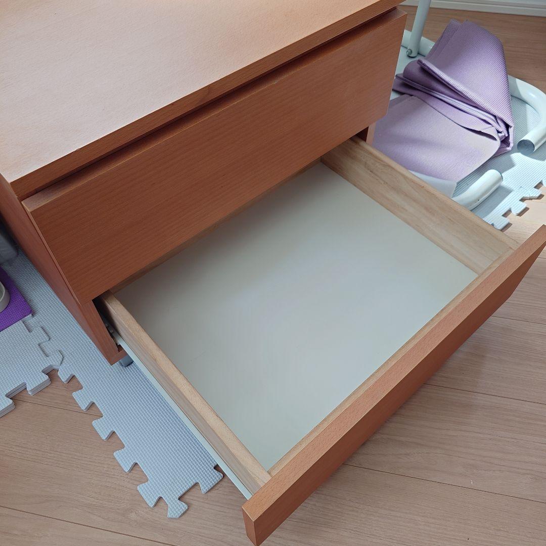 配送料込無印良品 ブナ材2段ローチェスト 幅560×奥行445×高さ370 廃盤