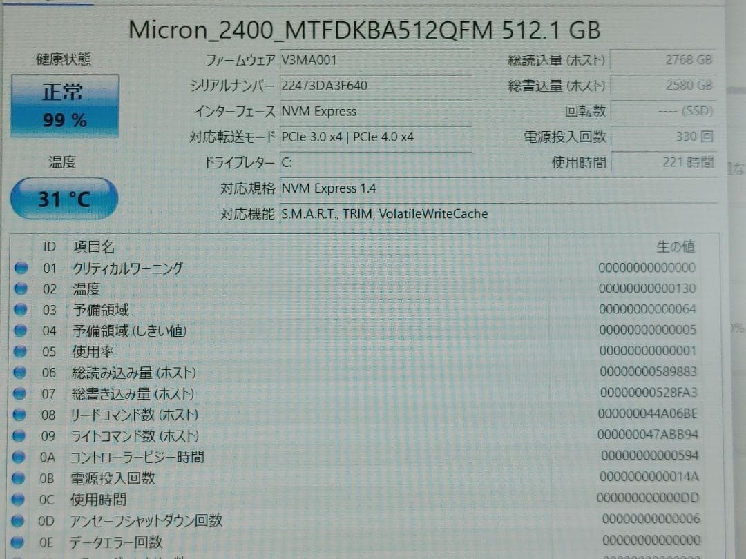 【ジャンク】ThinkPad X280 Core i7、天板ひび割れ