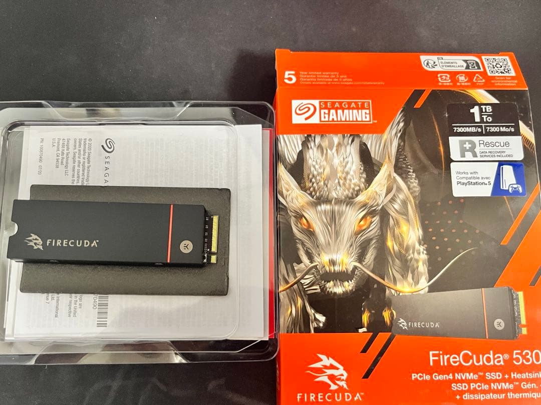 Seagate FireCuda 530 M.2 内蔵 SSD ヒートシンク付き