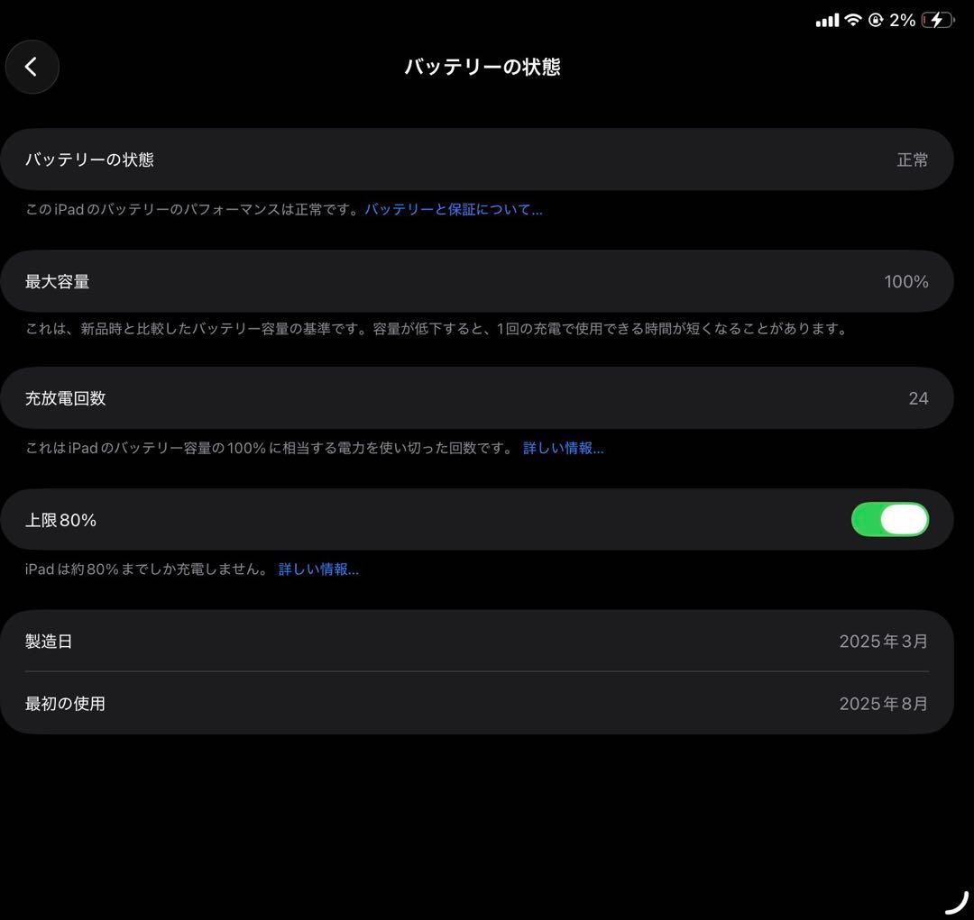 iPad mini 第7世代 256GB セルラーモデル 未使用に近い