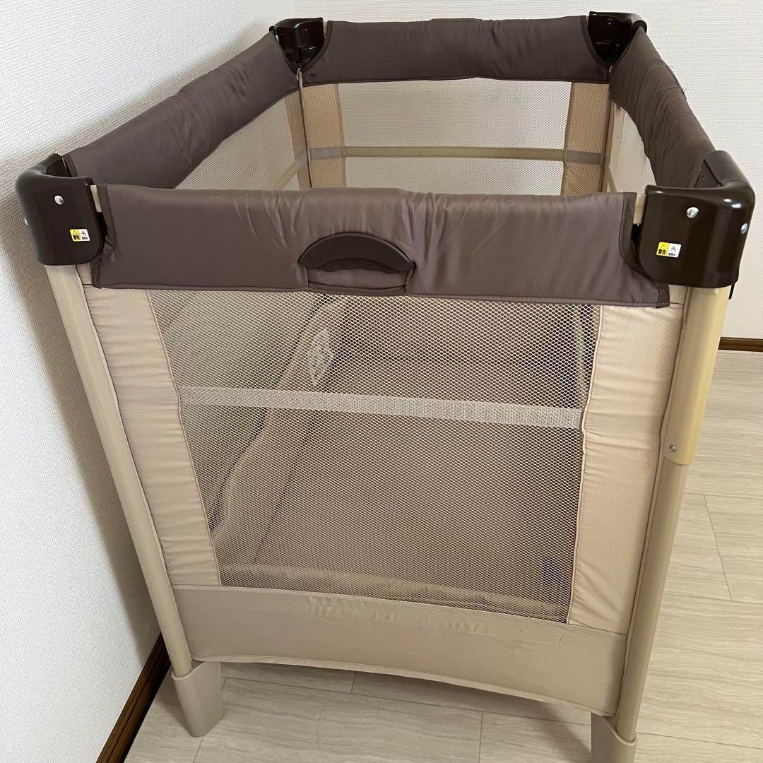 【美品】アップリカ ココネルエアー ベビーベッド ココア