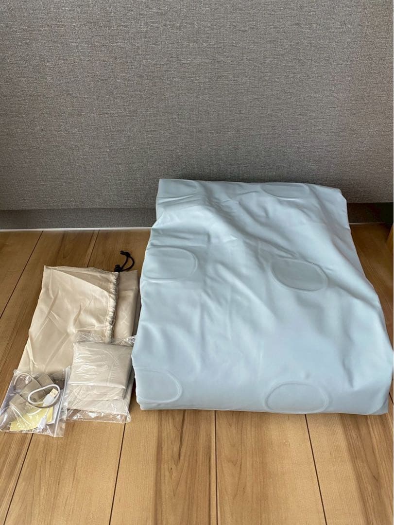 電動　エアーベッド ダブル　独自技術　H&W 独自技術 厚さ40cm　モカ