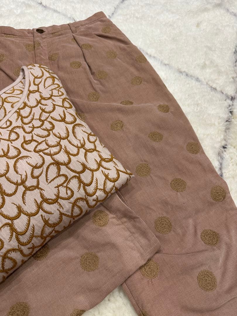 ミナペルホネン　ランドリー　 ドット柄　パンツ　38